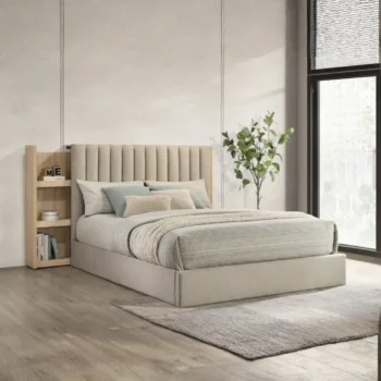 Upholstered Bookcase Bed