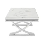 Wettingen Metal Coffee Table by Furniture of America in White – View 3