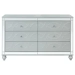 Gunnison 6 Drawer Silver Metallic Dresser By Coaster Furniture - Image 2