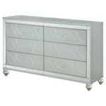 Gunnison 6 Drawer Silver Metallic Dresser By Coaster Furniture - Image 3