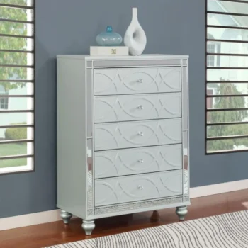 Silver Metallic Chest