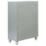 Gunnison 5 Drawer Silver Metallic Chest By Coaster Furniture – Bedroom Chest of Drawers – View 4
