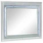 Gunnison Silver Metallic Dresser Mirror By Coaster Furniture – Bedroom Mirrors – View 2