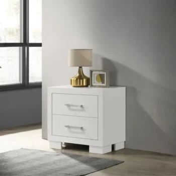 2 Drawer Contemporary Nightstand