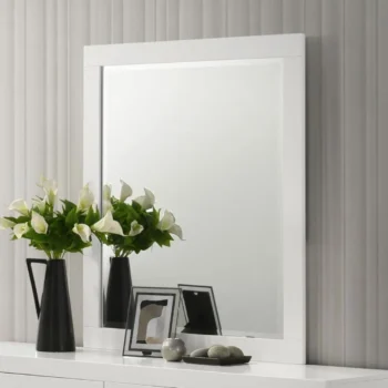 Contemporary Wood Dresser Mirror