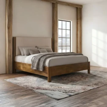 Upholstered Panel Bed