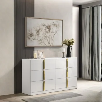 White High Gloss Dresser