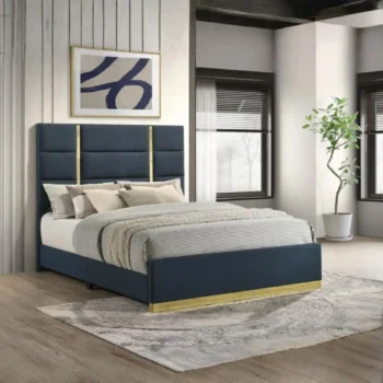 Fabric Upholstered Panel Bed