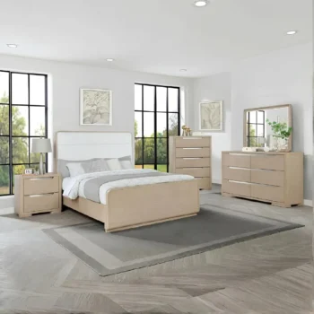 Bedroom Set Light Elm