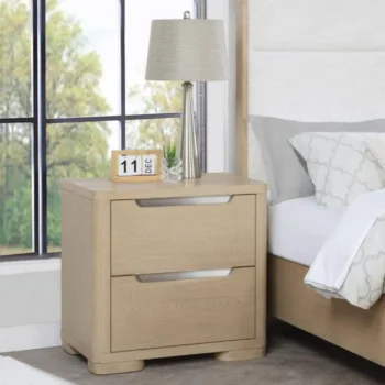 Light Elm Nightstand