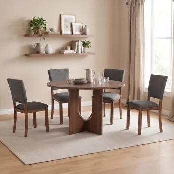 5 piece wood dining set