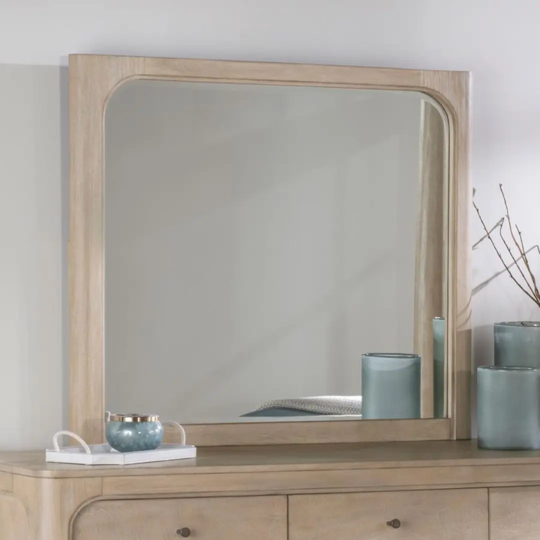 Solano Weathered Mango Dresser Mirror By Coaster Furniture | Mobilia Cleopatra 3 Weathered Mango Dresser Mirror