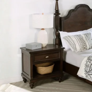 1 Drawer Nightstand Wood