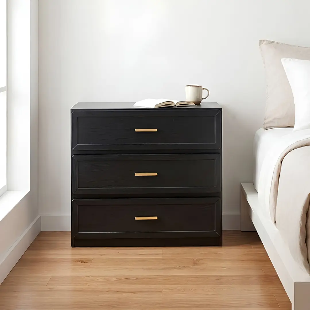 Ryde Nightstand With 3 Drawers By Furniture Of America | Mobilia Cleopatra 3 Nightstand with 3 Drawers