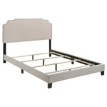 Tamarac Upholstered Beige Panel Bed By Coaster Furniture - Image 3