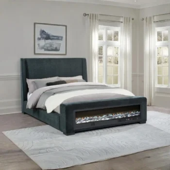 Dark Blue Bed