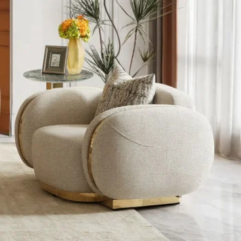 HD-100 Modern Curved Arm Chair