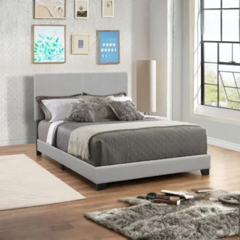 Faux Leather Bed