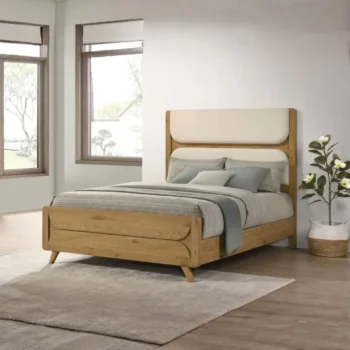 Mid Century Modern Panel Bed
