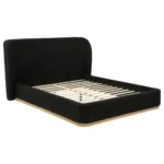 Blaire Black Wingback Platform Bed By Coaster Furniture - Image 3