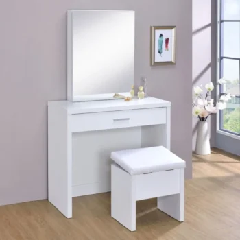 Vanity Set with Lift-Top Stool