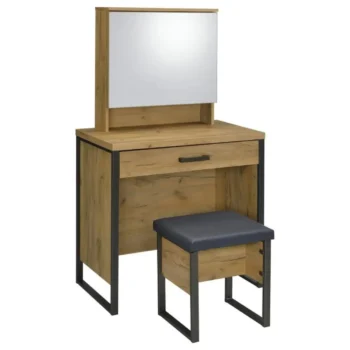 Vanity Set with Sliding Mirror