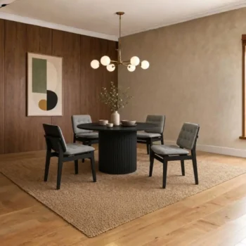 5 Piece Round Dining Set