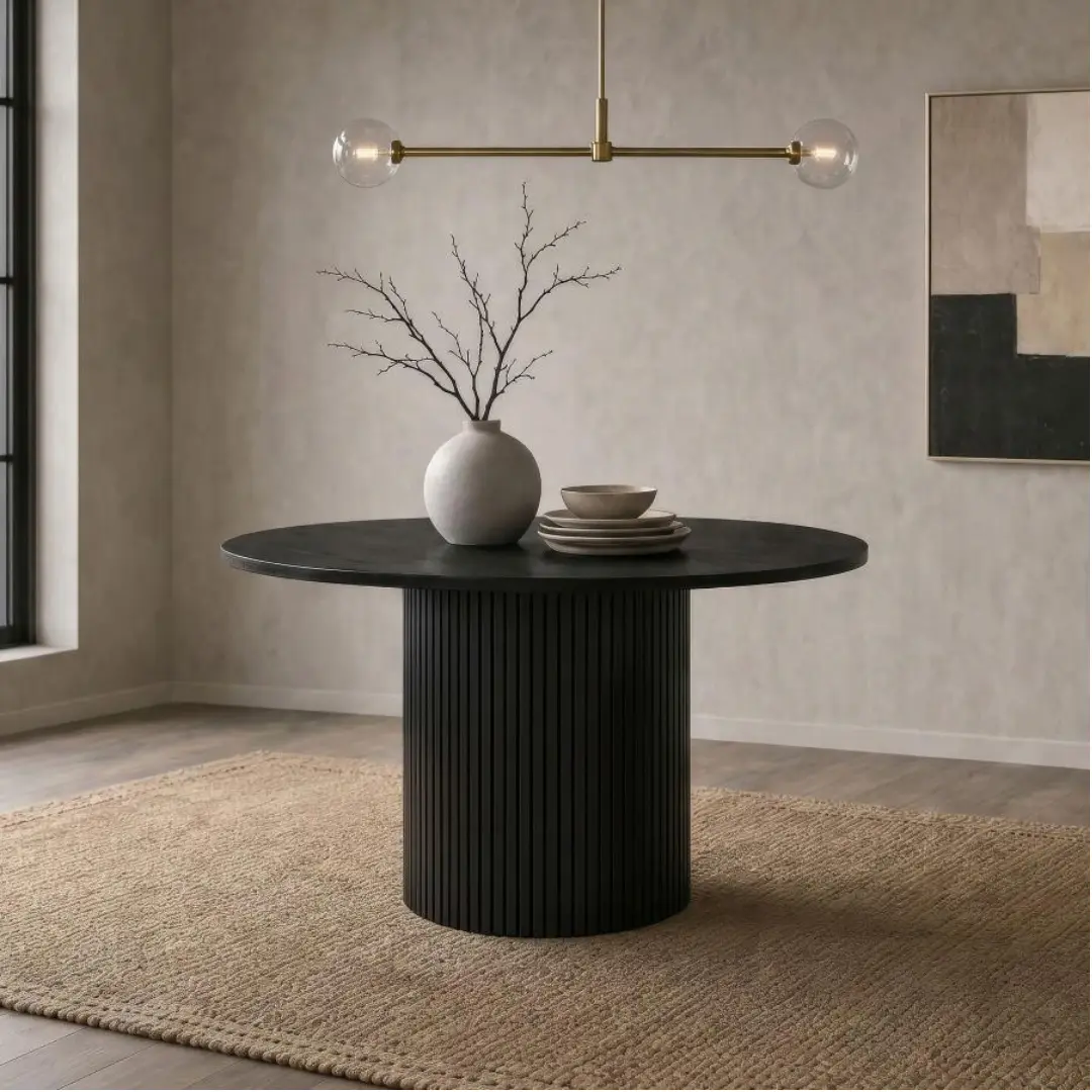 Hamlyn 47-Inch Wood Round Dining Table By Coaster Furniture | Mobilia Cleopatra 3 Wood Round Dining Table