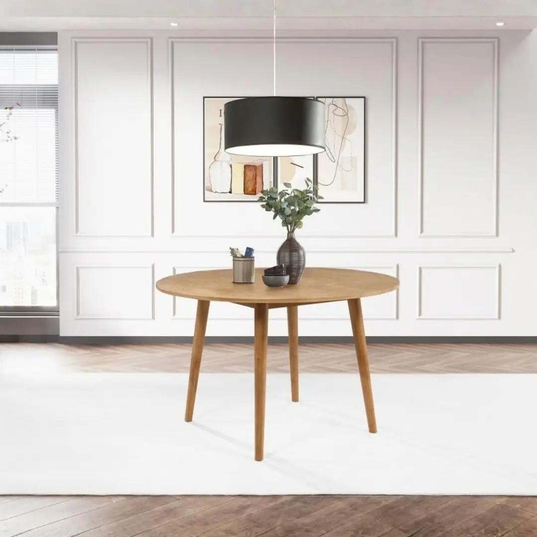 Andrews 48 Inch Round Dining Table By Coaster Furniture | Mobilia Cleopatra 3 48 Inch Round Dining Table