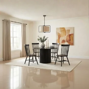 Black Dining Room Table Set