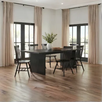 Wood Dining Table Set for 6