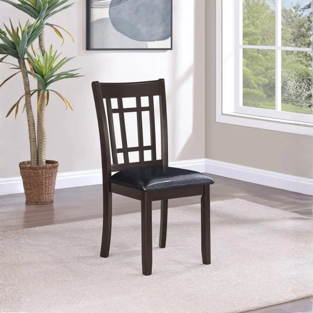 Lavon Transitional Wood Dining Side Chair Set Of 2 By Coaster Furniture | Mobilia Cleopatra 3 Transitional Wood Dining Side Chair
