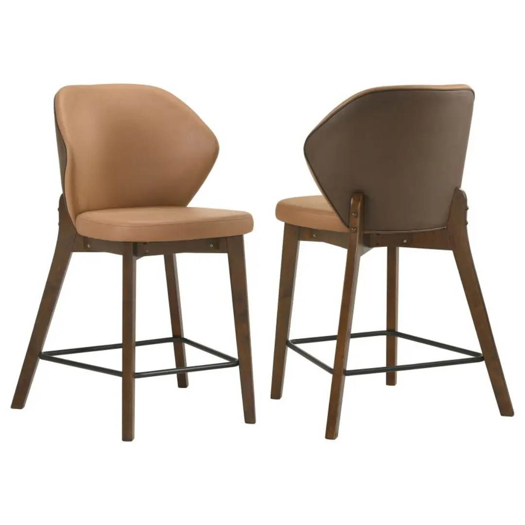 Randolph Upholstered Counter Stool Chair​ Set Of 2 By Coaster Furniture | Mobilia Cleopatra 3 Counter Stool Chair​