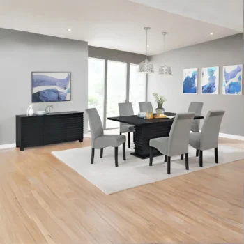 Contemporary Dining Table Set for 6