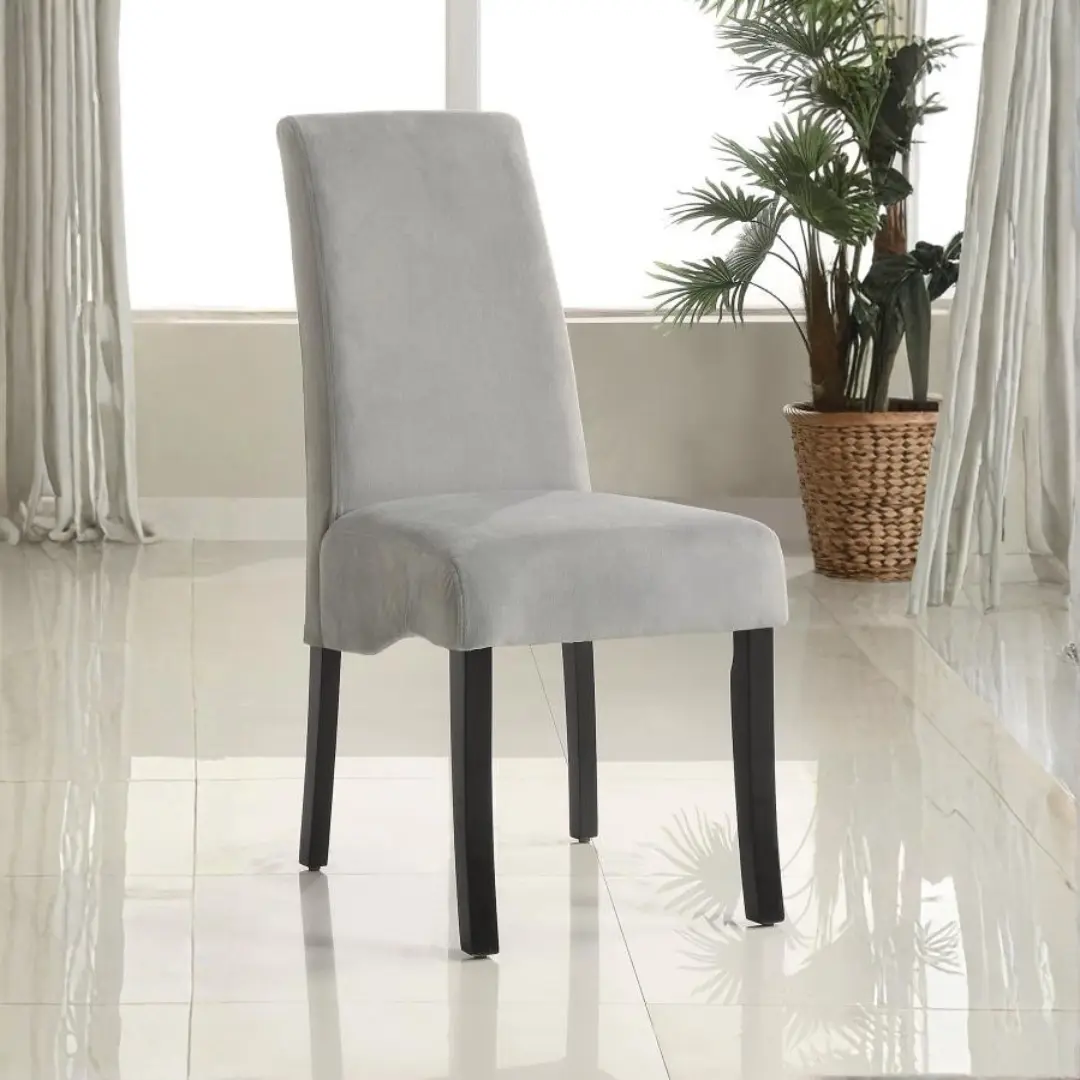 Stanton Grey Velvet Side Chair Set Of 2 By Coaster Furniture | Mobilia Cleopatra 3 Velvet Side Chair