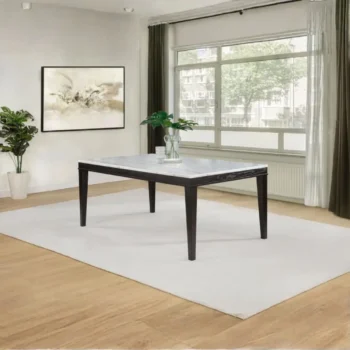 Rectangular Marble Top Dining Table