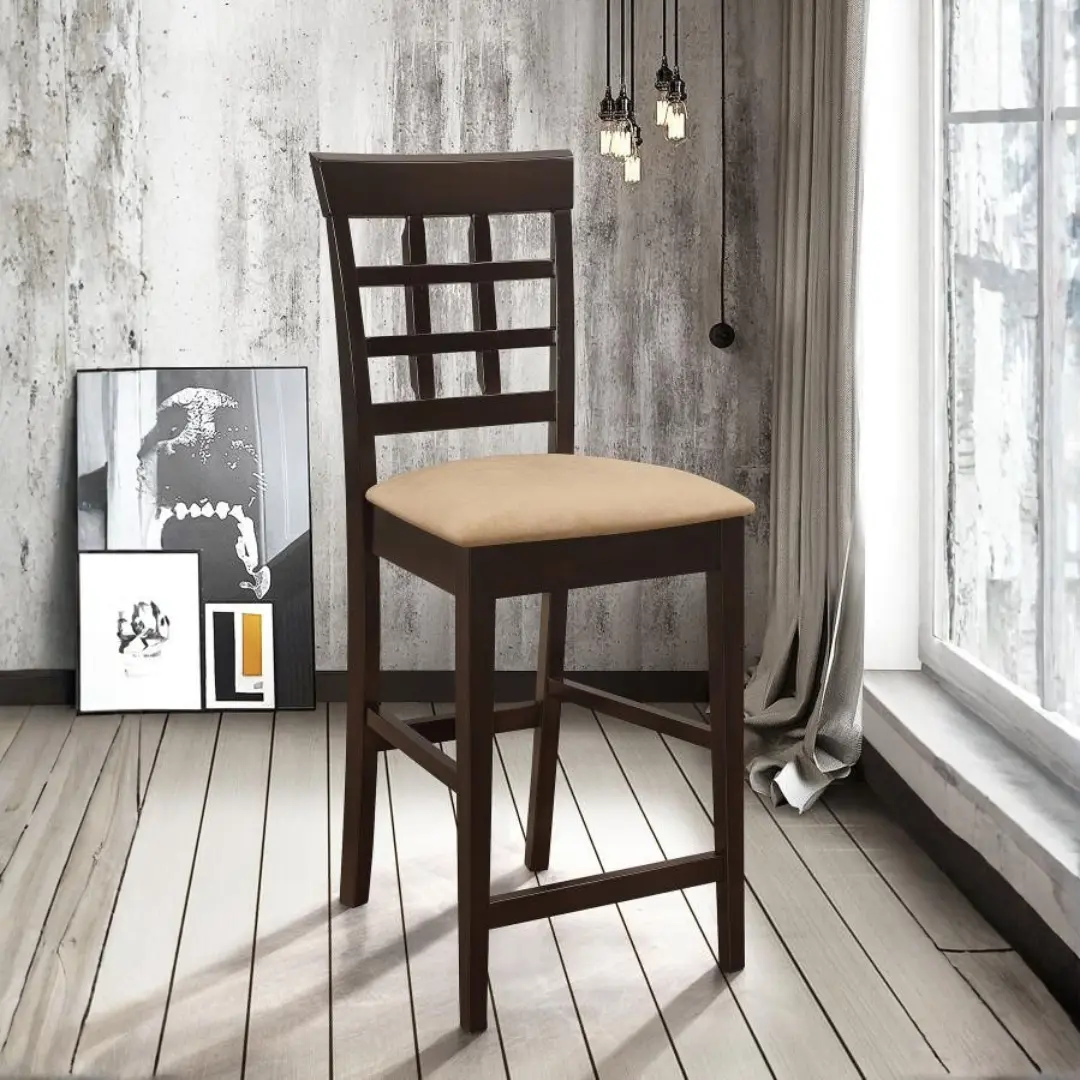 Gabriel Counter Chair With Back Set Of 2 By Coaster Furniture | Mobilia Cleopatra 3 Counter Chair with Back