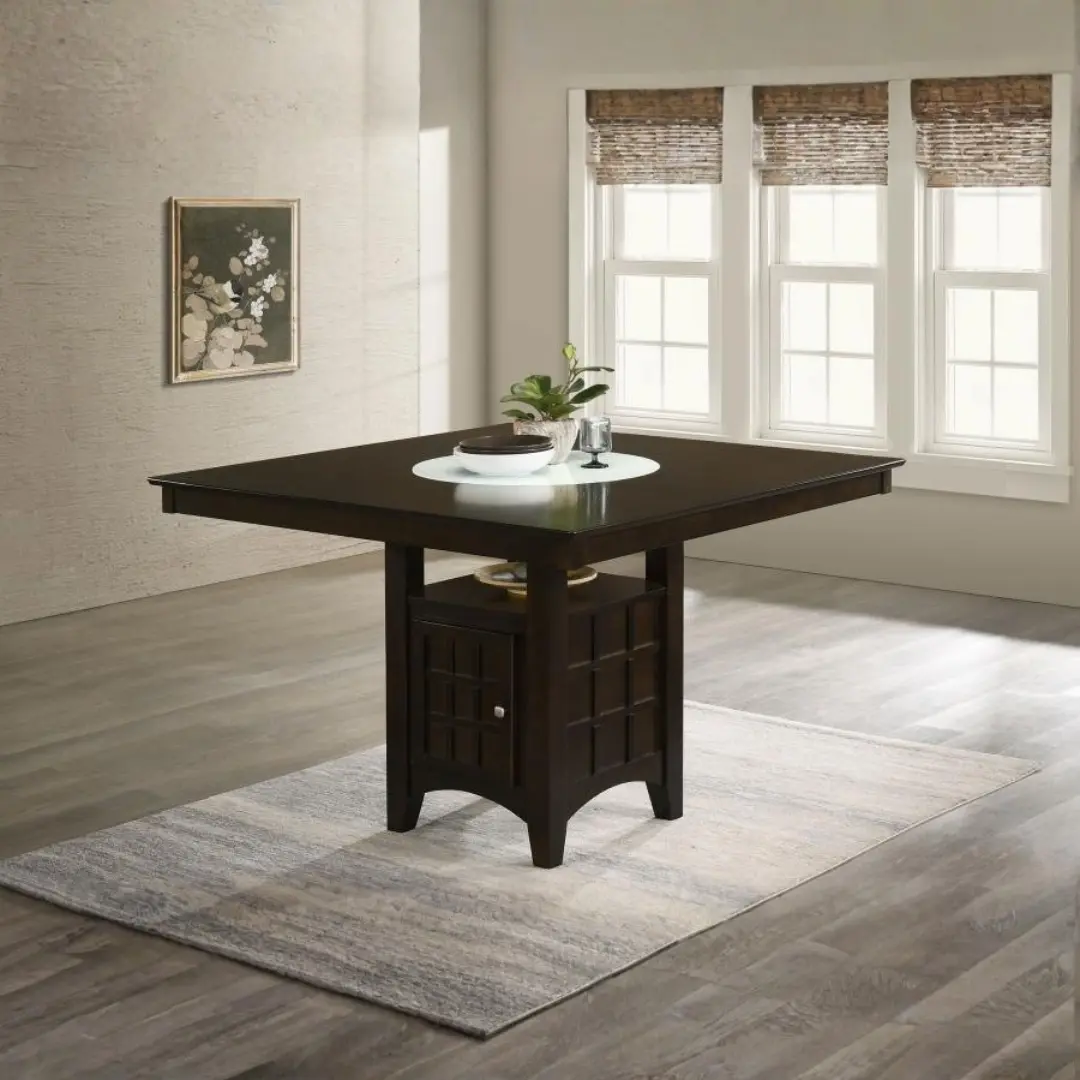 Gabriel Square Counter Height Table With Storage By Coaster Furniture | Mobilia Cleopatra 3 Counter Height Table with Storage