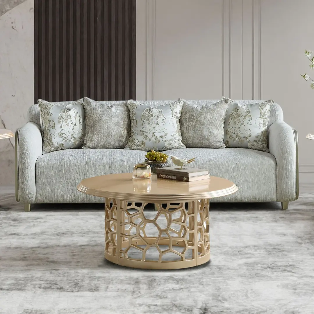 Hd-1068 Gray Modern Sofa By Homey Design | Mobilia Cleopatra 3 HD-1068 Gray Modern Sofa