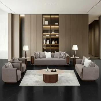 HD-3291 3 Piece Dark Gray Sofa Set