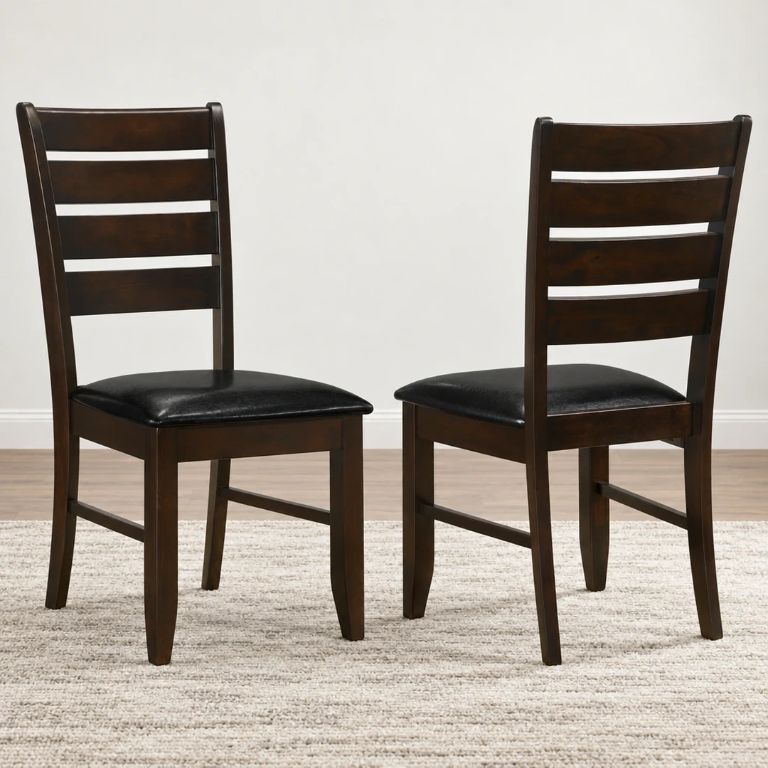 Dalila Brown Dining Side Chair Set By Coaster | Mobilia Cleopatra 3 Brown Dining Side Chair Set