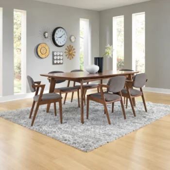 Walnut Dining Table Set