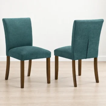 Blue Fabric Dining Chair Set