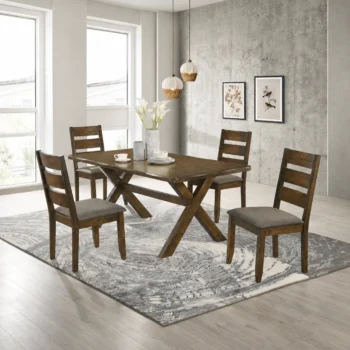 Brown Farmhouse Dining Set