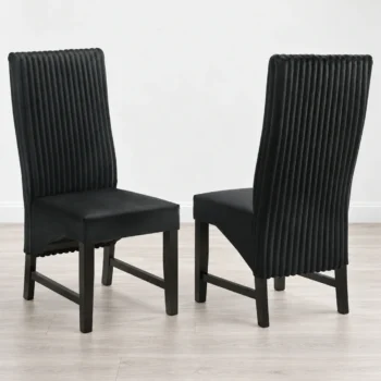 Black Upholstered Dining Chairs