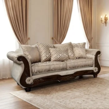 Beige Traditional Sofa