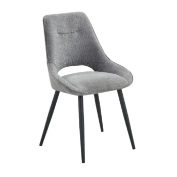 grey velvet side chair