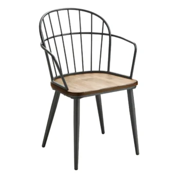 curved spindle dining chair