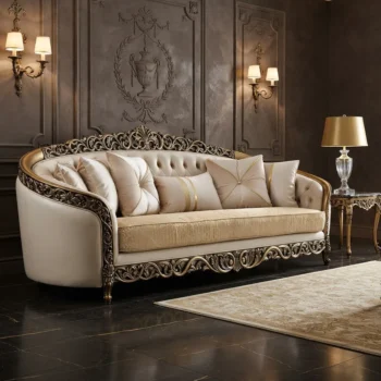 Handmade Sonali Champagne Gold Sofa